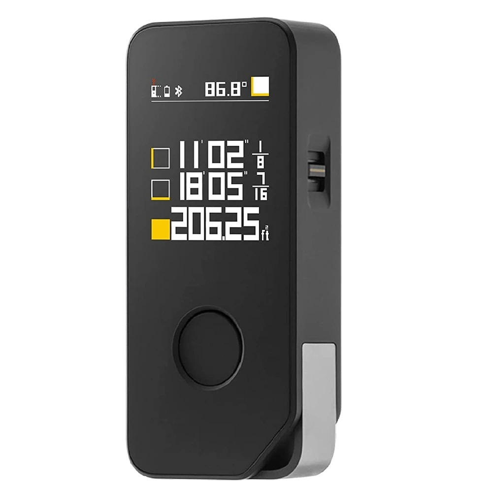 

Laser-Measurement with Bluetooth,Measurement,USB-C Rechargeable,5 Modes,850 MAh,LED Color Screen,164 Ft,1/16 Inch
