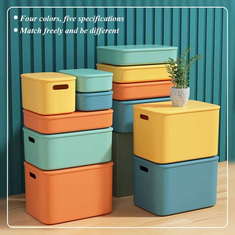 

Clothes Underwear Socks Storage Box Household Closet Organizer Tidy Box with Lid Sundries Snack Toys Box Laundry Basket Desktop