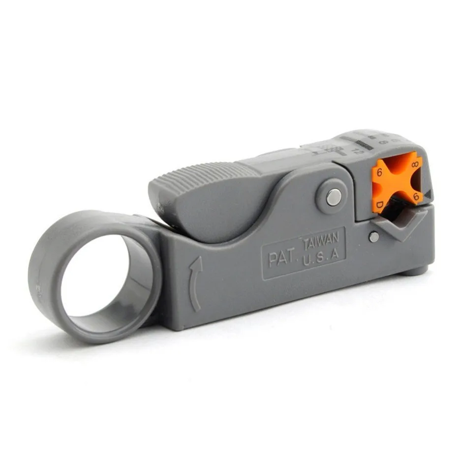 Роторный инструмент для зачистки коаксиальных проводов резки кабеля режущий