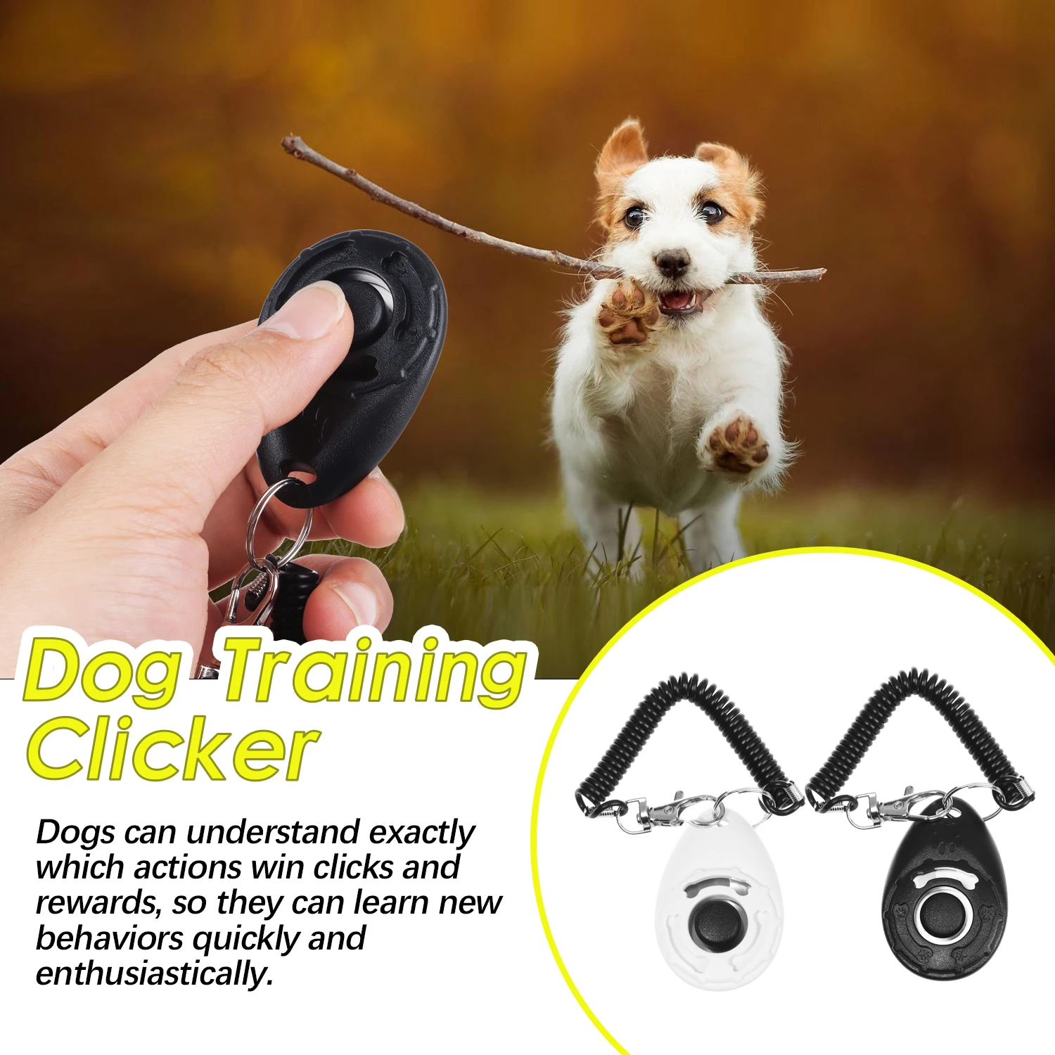 2-Pack Ultrasonic Dog Whistle - Adjustable Silent Whistle For Barking Control & Training