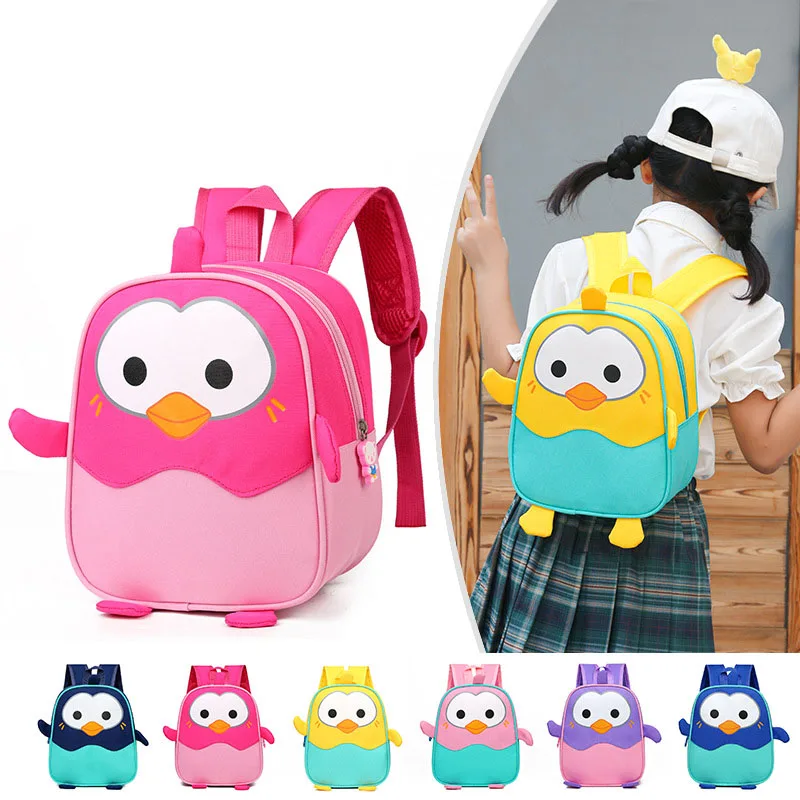 Children School Bags Cute Cartoon Kids Bags Kindergarten Backpacks Anti-lost Baby Boys and Girls School Bags 2-3-4-5-6 Years Old