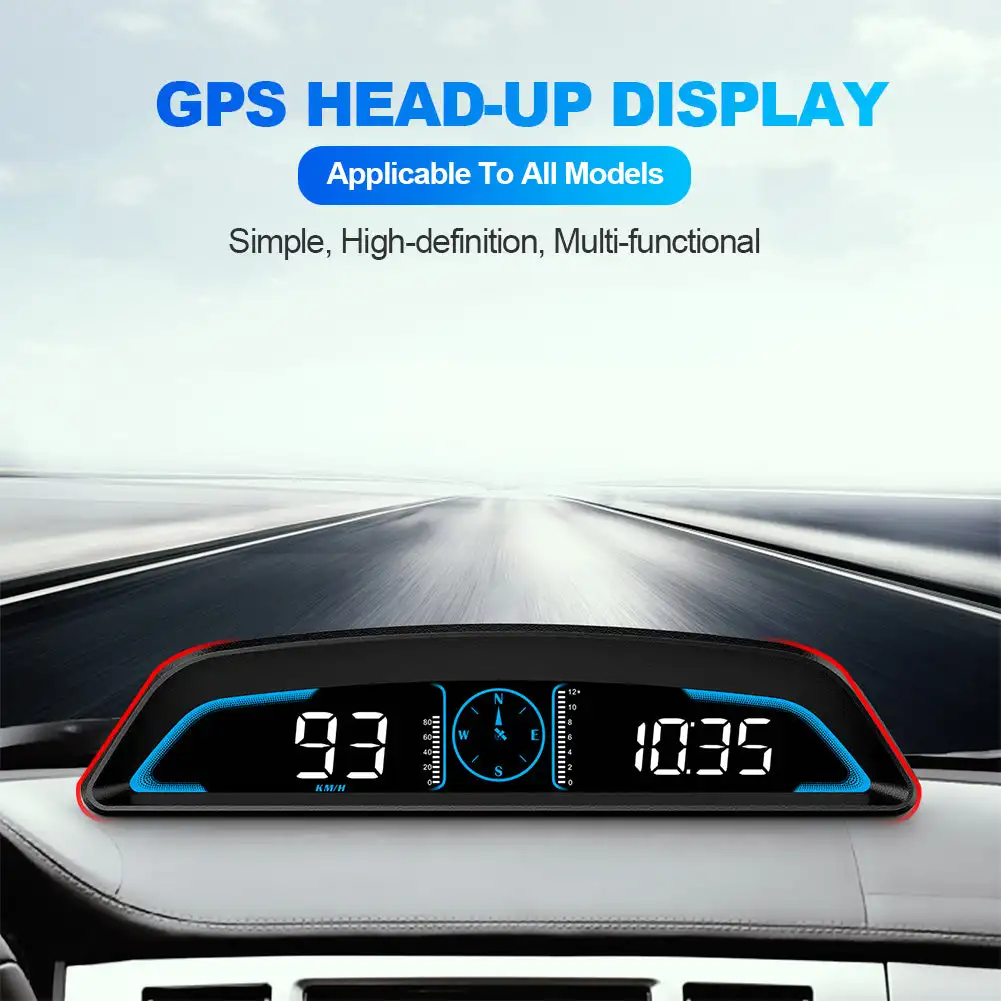 

New G3 Universal Hud Heads Up Display GPS Digital Speedometer with USB Altitude Speed Projector Film Over Speed Warning for Cars