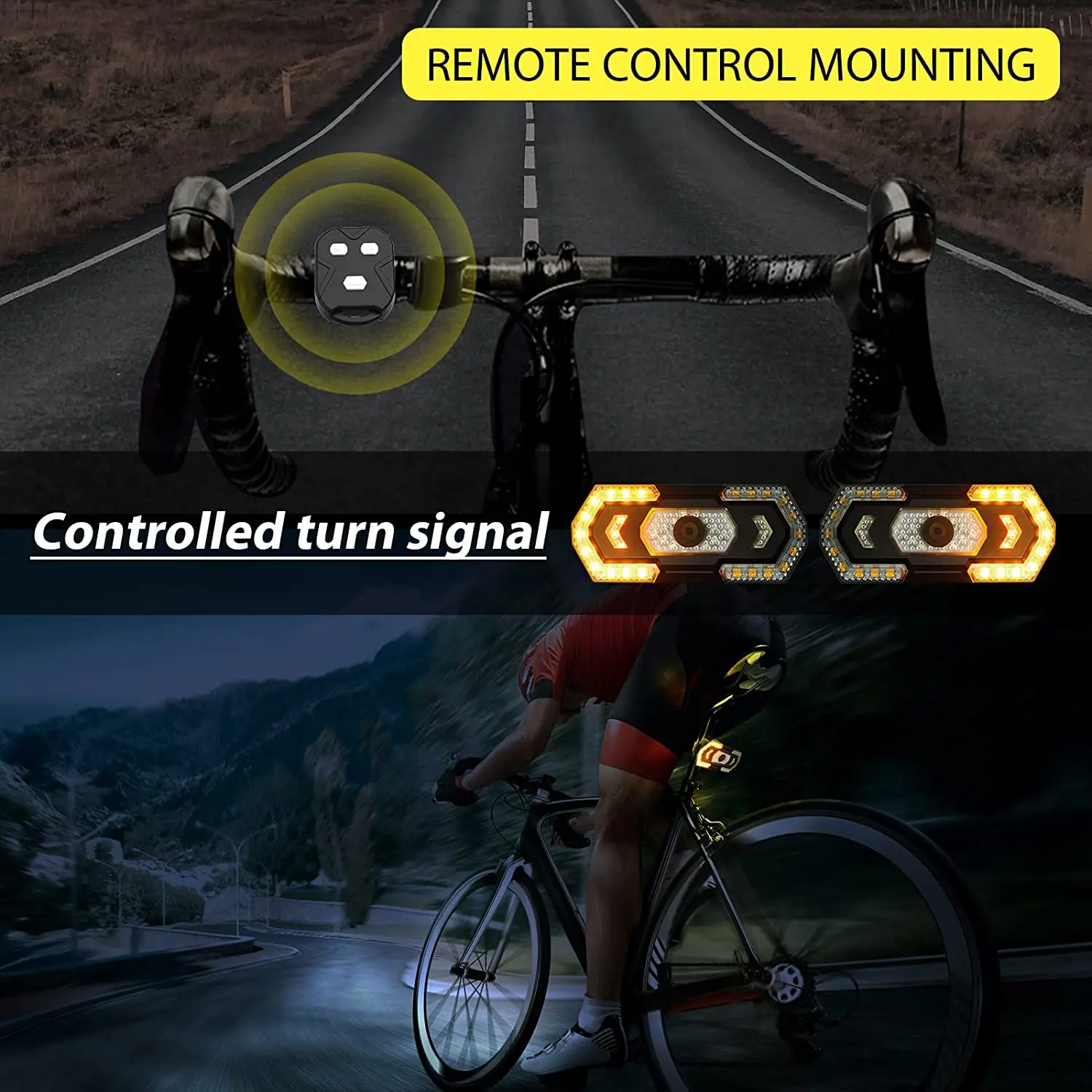 Задний Фонарь велосипедный Аккумуляторный со звуковыми напоминаниями 1 шт.