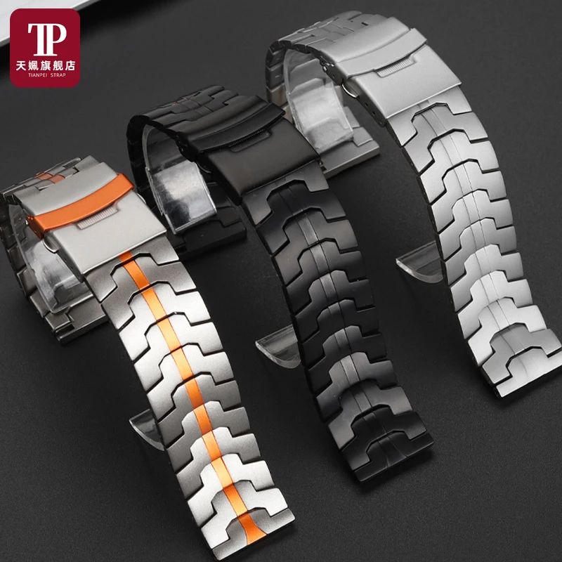 Фото Для Seiko PROSPEX SRP773 | 777 SRPC25 SRPA21 SRPE99K1 Ремешок для часов Мужской спортивный ремешок из титановой стали 22 мм Huawei GT5 GT4 Браслет №4