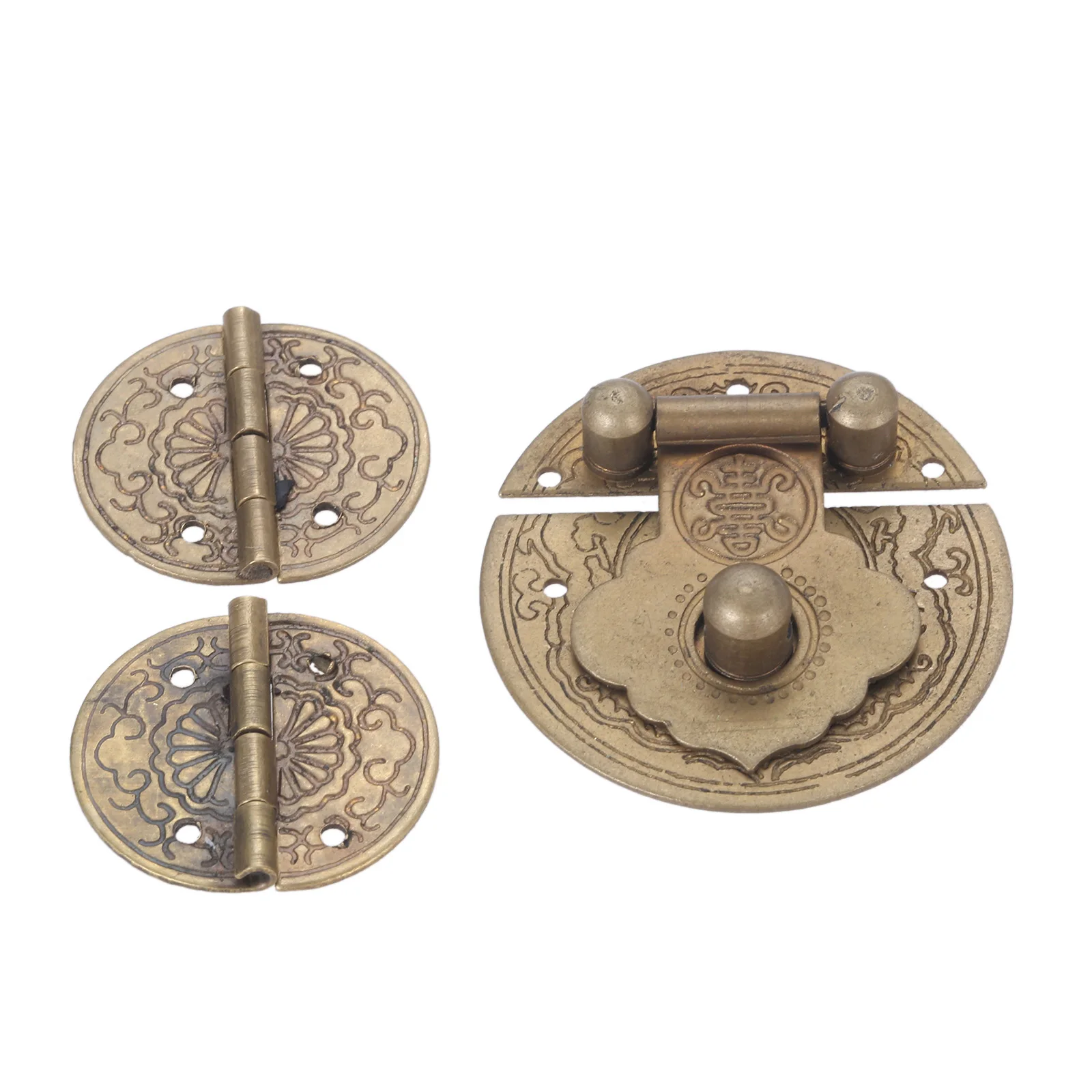 1 шт. винтажный замок-защелка в китайском стиле с 2 петлями для ювелирных изделий