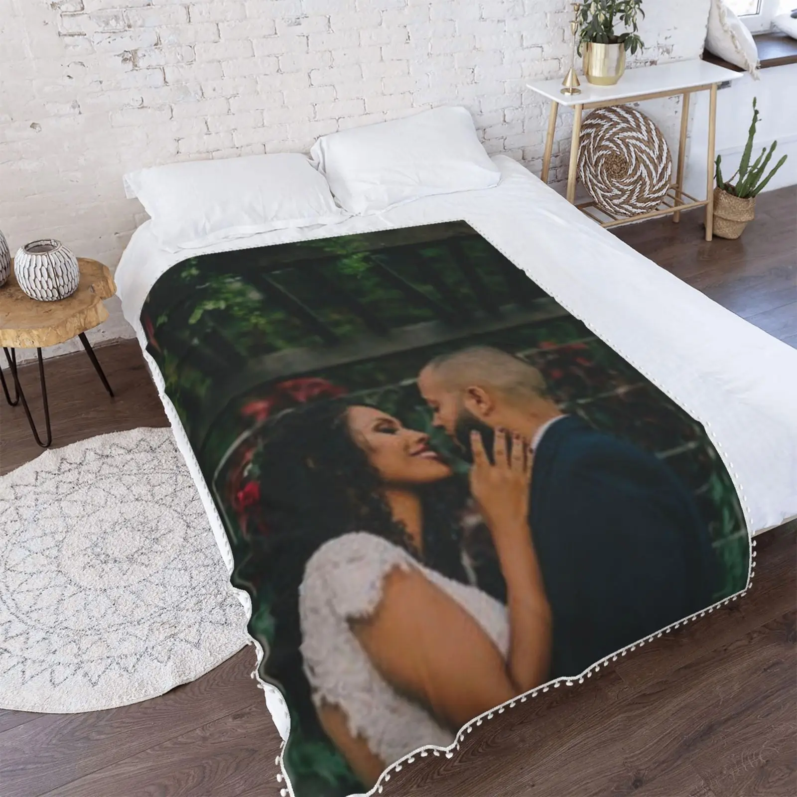 

Custom Your Picture Blanket Personalized Wedding Throw Wedding Gift