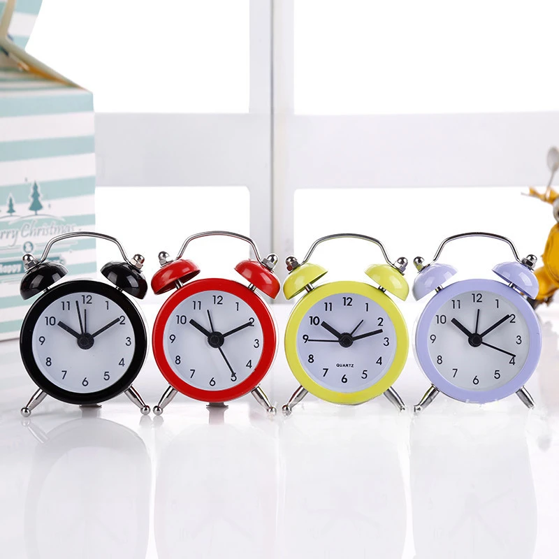 Small Desktop Cool Mini Alarm Clock Holiday Event Small Gift