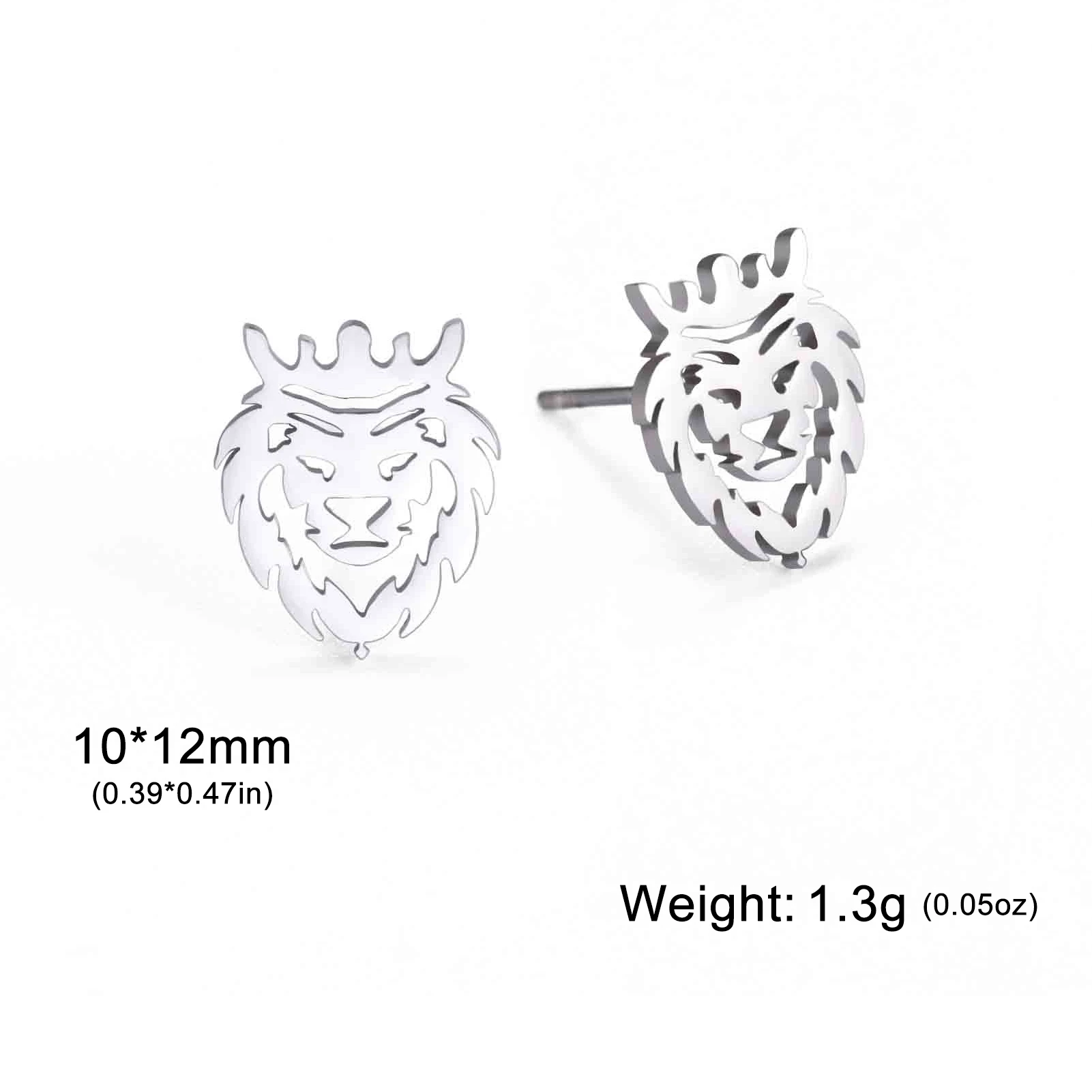 LIKGREAT изысканные серьги-гвоздики с животными из нержавеющей стали для женщин