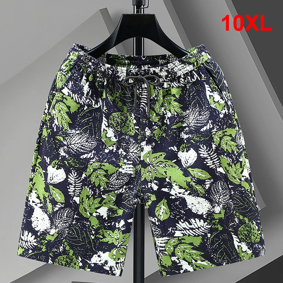 Гавайские пляжные шорты мужские 10XL плюс размер короткие брюки модные летние на