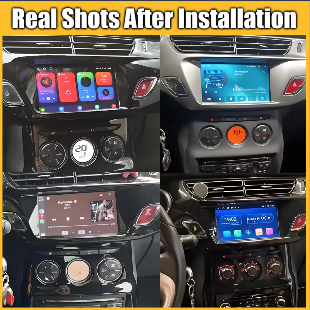 Фото Автомагнитола 7 дюймов GPS Android 16 для Citroen C3 DS3 2010-2016, мультимедийный видеоплеер, навигация, Auto Carplay, головное устройство с Wi-Fi №3