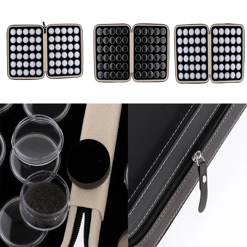 

60Slots Bottles Storage Box RhinestHolder Container