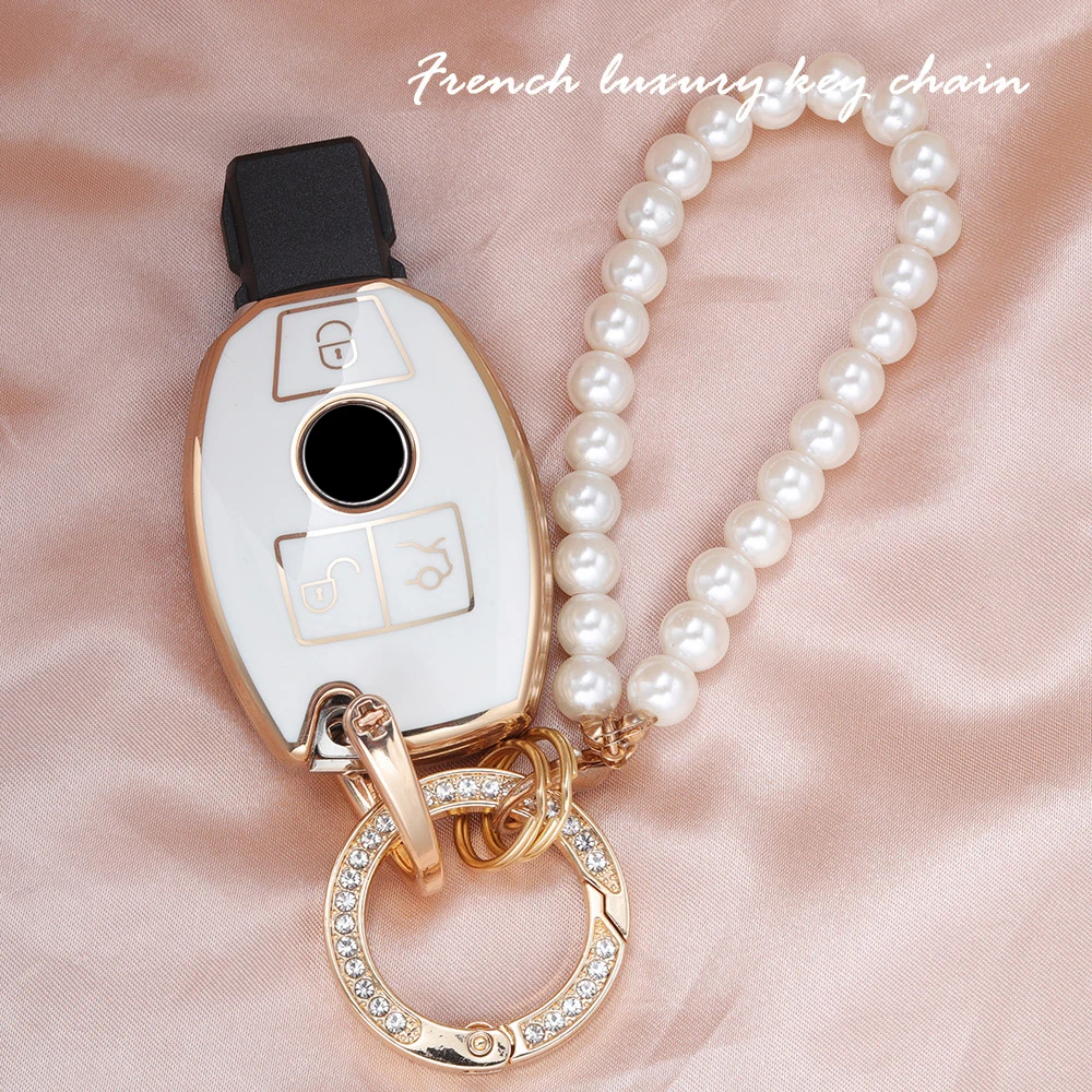 

Чехол для автомобильного ключа для Mercedes Benz A E C CLA CLS G S SL GLB GLC GLA GLS GLE Class W204 W212 SLK SLC AMG Clk EQB EQC EQS