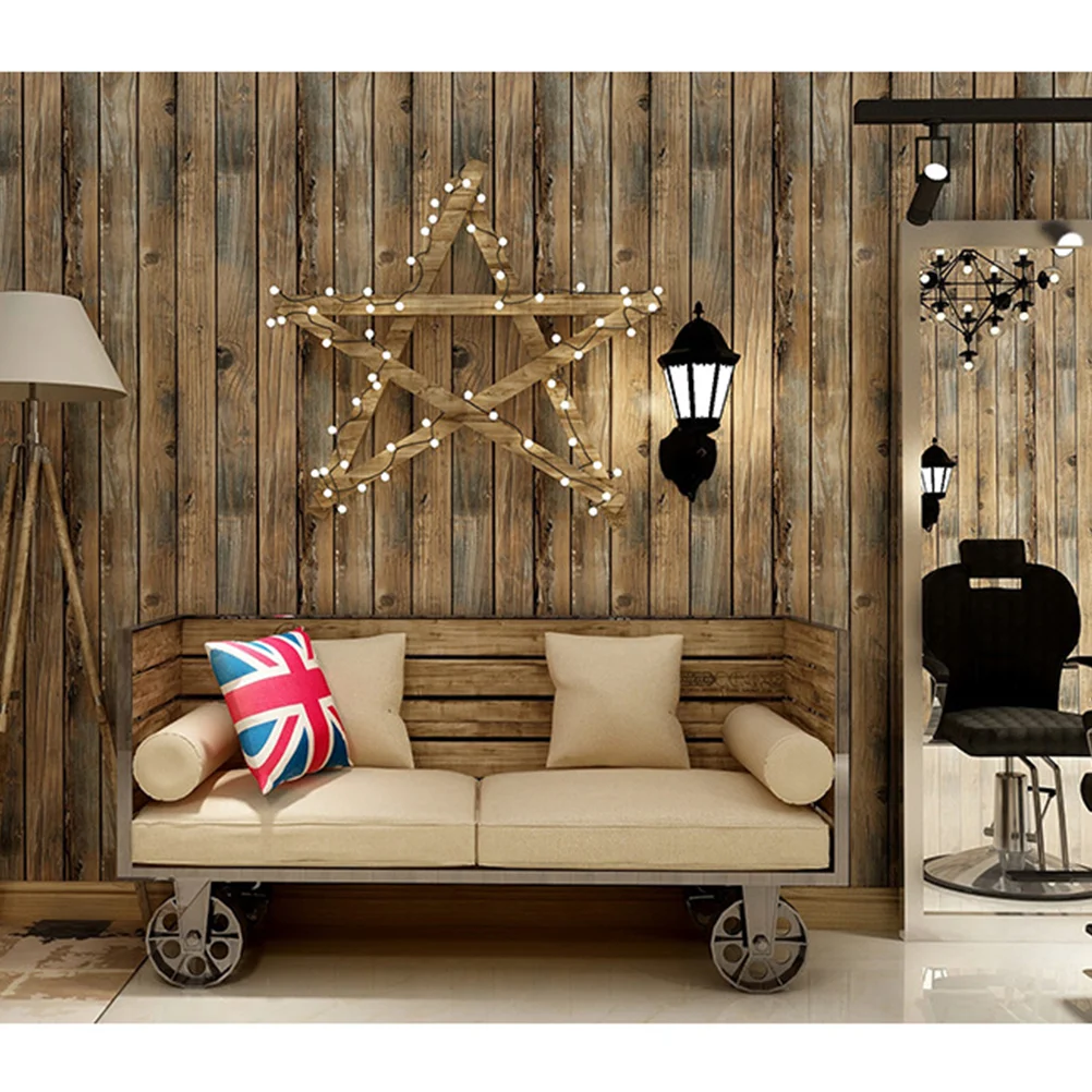 

Wood Wallpaper Wall Paper Sticker Grain Adhesive Peel Vinyl Self Plank Faux Stick Removable Stickers Shiplap Panel Film Rustic
