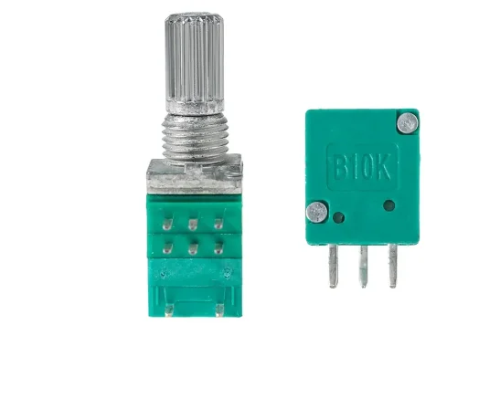 5 шт. RV097NS 5K 10K 20K 50K 100K 500K с переключателем аудио вал 15 мм уплотнительный
