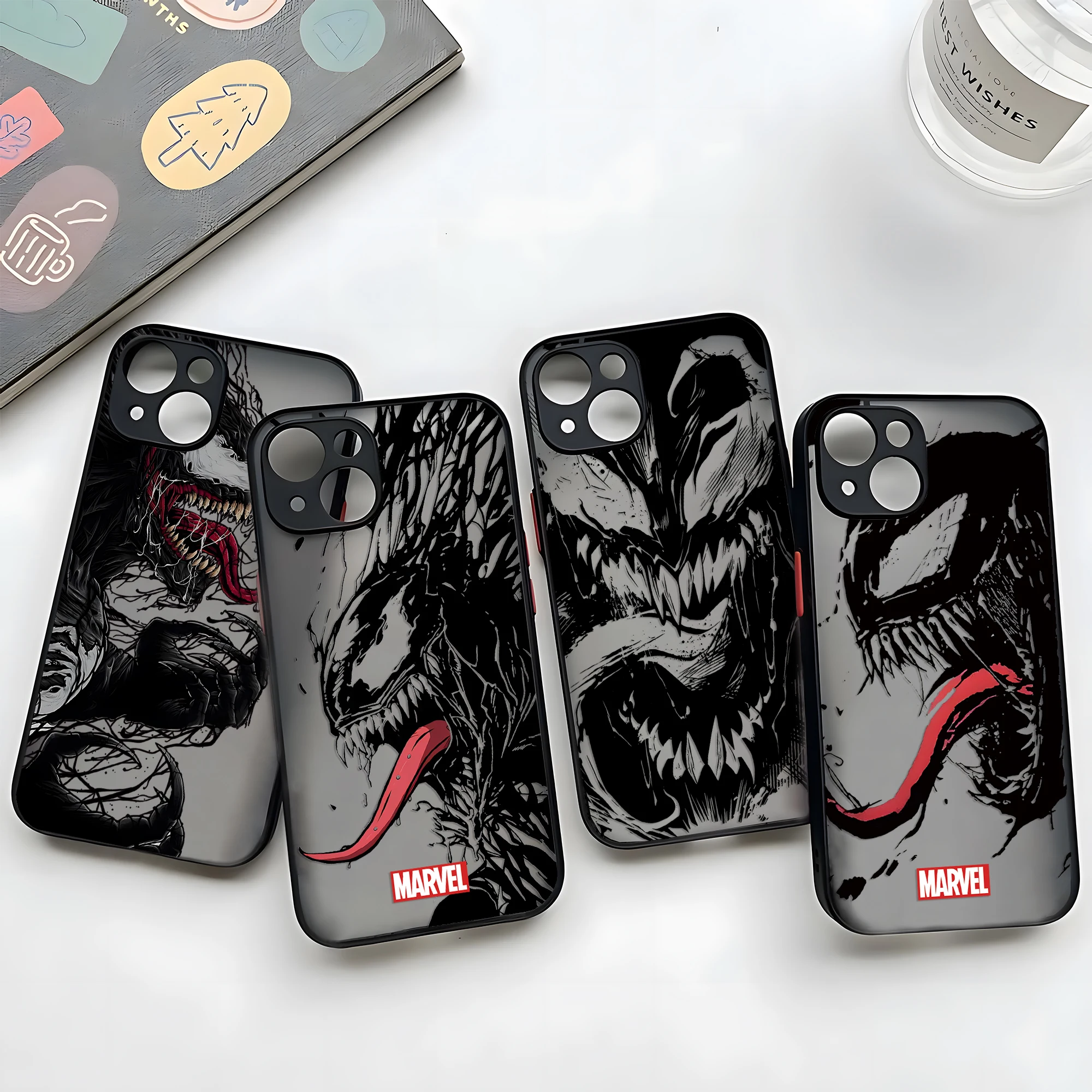 Cool Spiders Mans Venoms Hot Phone Case For Xiaomi Redmi Note 13 12 11 10 10C 10X 9 9A 9T 9C 8 7 Pro Plus 5G Matte Transparent