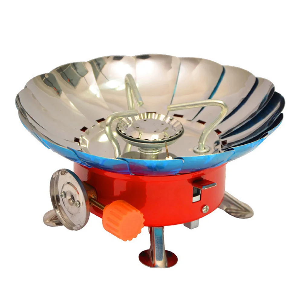 

Portable Aluminum Alloy Lotus-Design Stove Camping Gas Stove Windproof Stove Metal Stove Burner for Camping Hiking Gas Burners