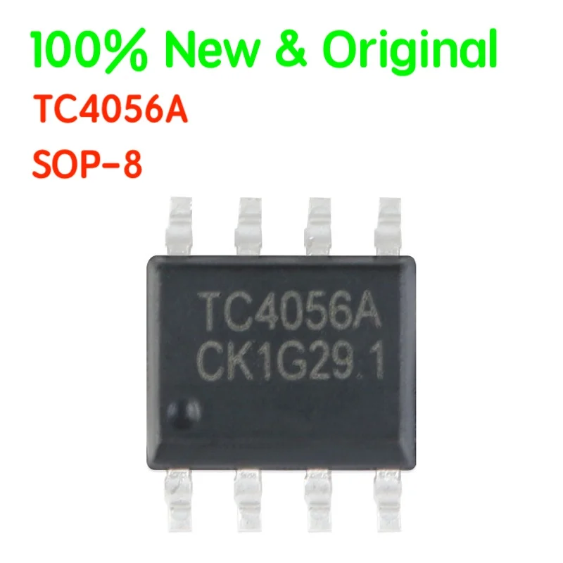 

10PCS/LOT TC4056A SOP-8 1A Linear Lithium Battery Charging Compatible with TP4056 Original Genuine Patch