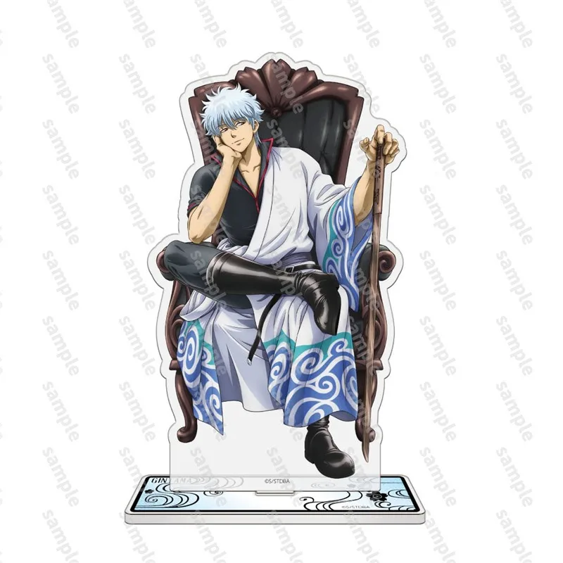 Фото GINTAMA тарелка декор стола сиденье подставка Sakata Gintoki коллекция орнамент Accesorios Kagura акриловая кукла Shimura Shinpachi подарки №2