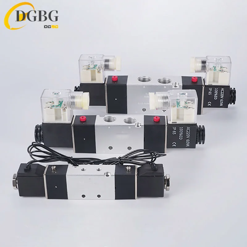 Тип Airtac 4V120-06 4V220-08 4V330-10 4V420-15 5-ходовой 2-позиционный воздушный пневматический