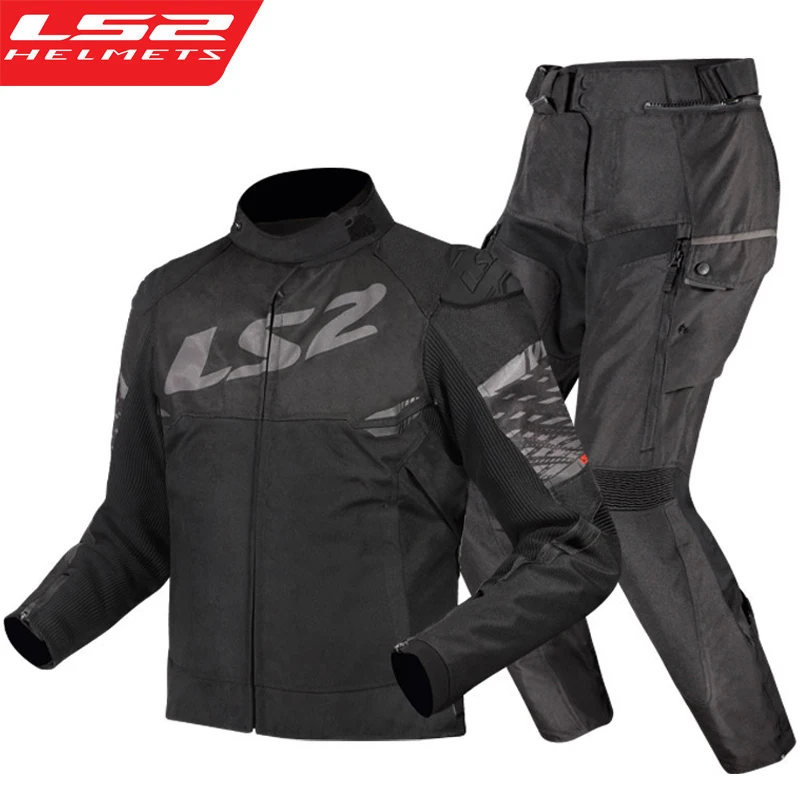 LS2 APEX мотоциклетная куртка MJ162 брючный костюм против падения теплая