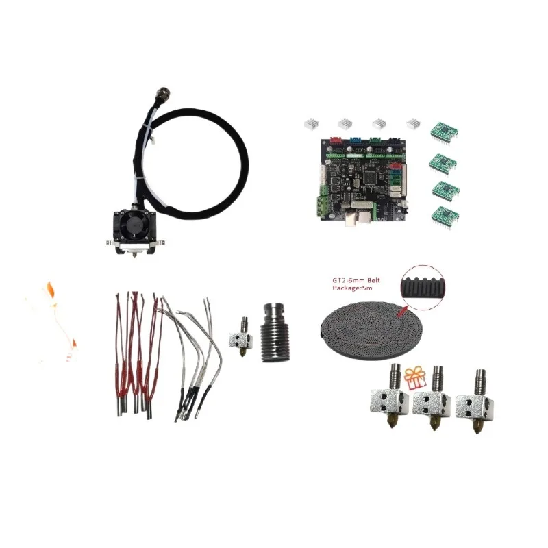 

Flsun 3d Printer Accessories Qqs PRO Efforter Suit Nozzle The Main Board Heating Rods The Temperature Sensor Motor Extruder