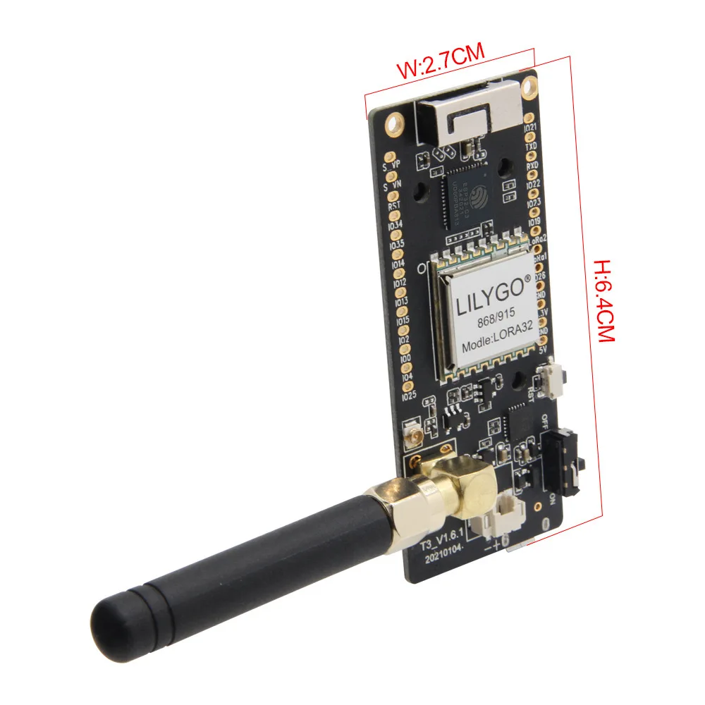 Плата разработки TTGO Lora32 V2.1 ESP32 OLED 0 96 &quotBluetooth WFI беспроводной модуль 433/868/915/923 МГц