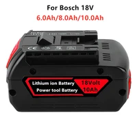 aleaivy original 18v 6 08 010ah rechargeable lithium ion battery for bosch 18v 6 0a backup battery portable replacement bat609