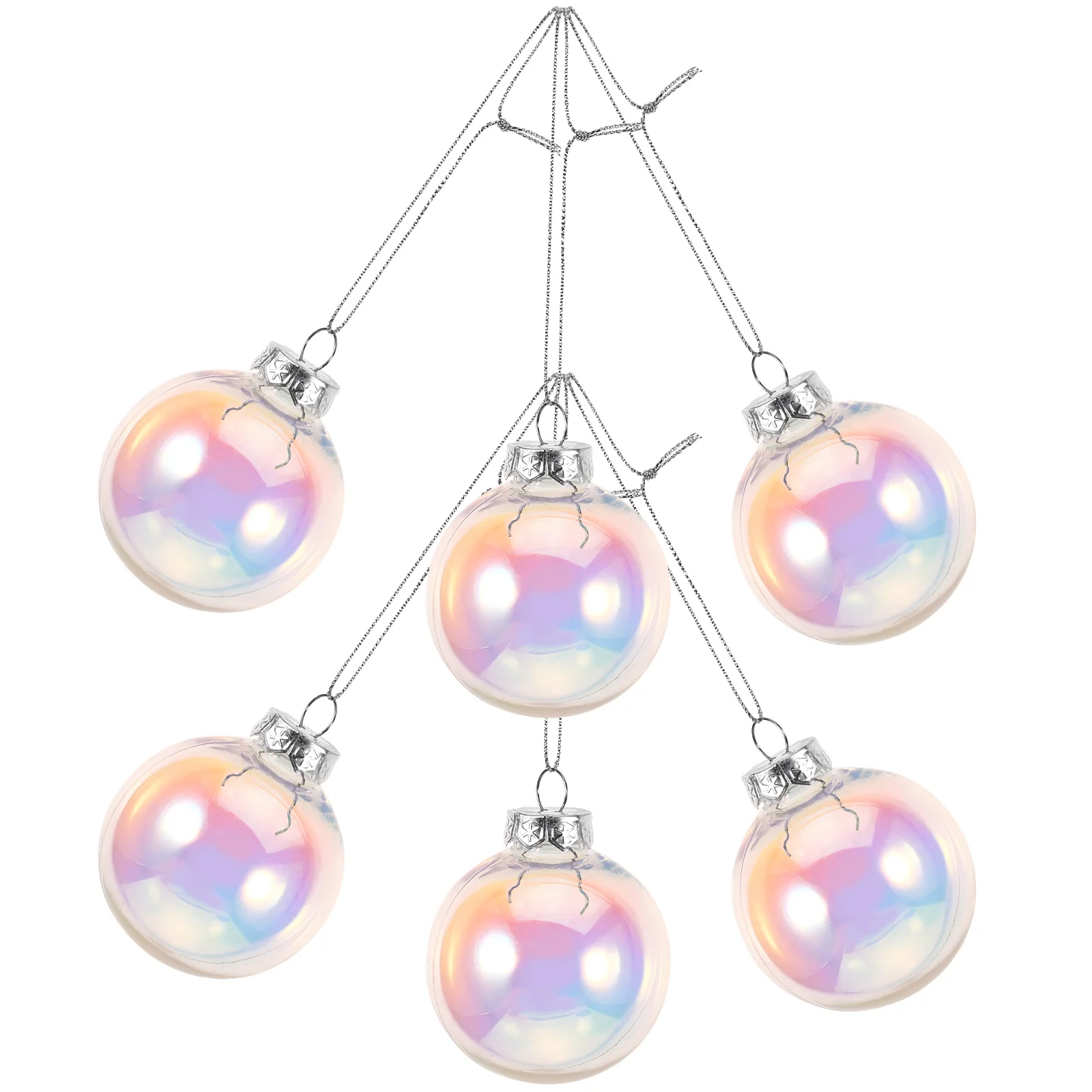 

6pcs Hanging Christmas Ball 8cm Hanging Xmas Ball Decoration Christmas Adornment