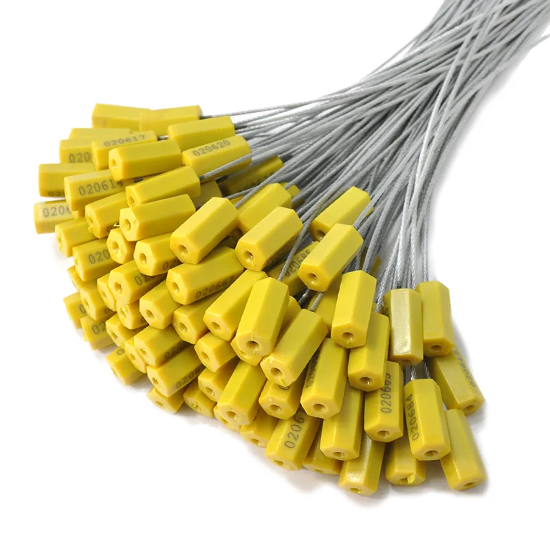 

Hexagonal Steel Wire Lead Seal, Steel Wire Seal, Drawstring Logistics Express Seal, 30cm Lead Metal Wire Tightening