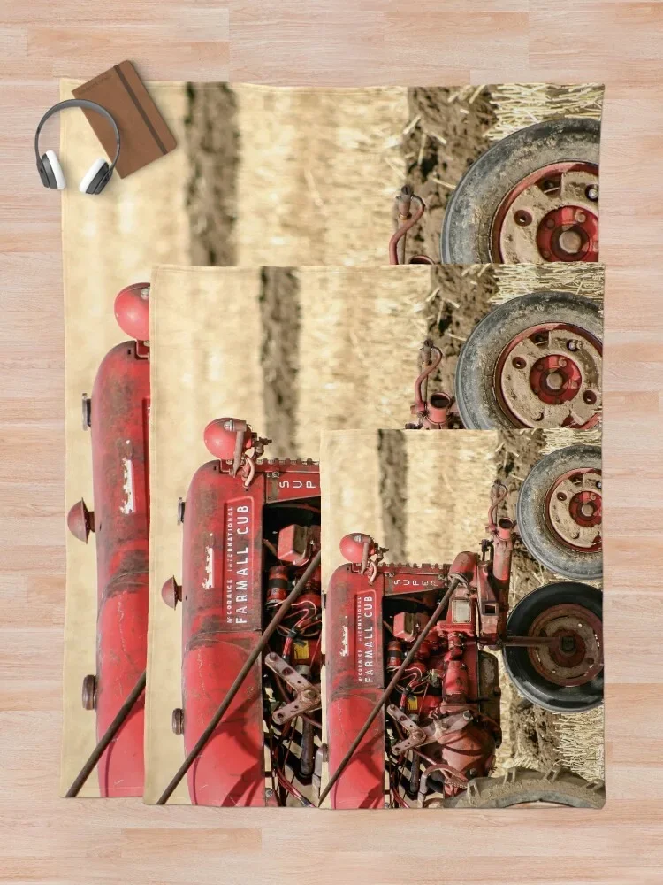 Винтажный Farmall Cub трактор бросать одеяло пушистые мягкие тонкие индивидуальные