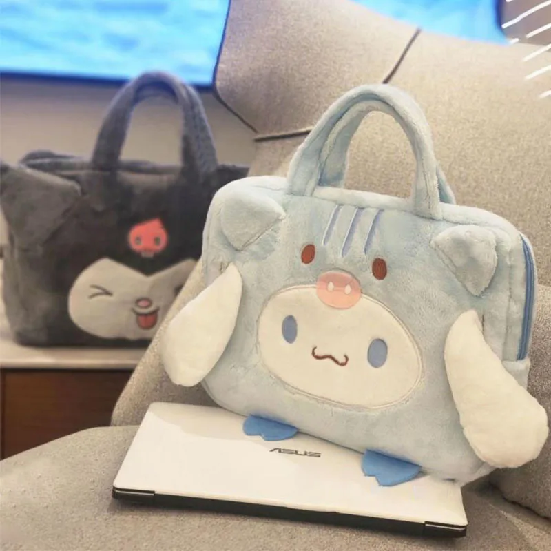 

Sanrio Cinnamoroll Kuromi Japanese Kawaii Laptop Bag Handbag Cartoon 15.6/14/16 Inch Tablet Bag Student Everyday Cute Unisex