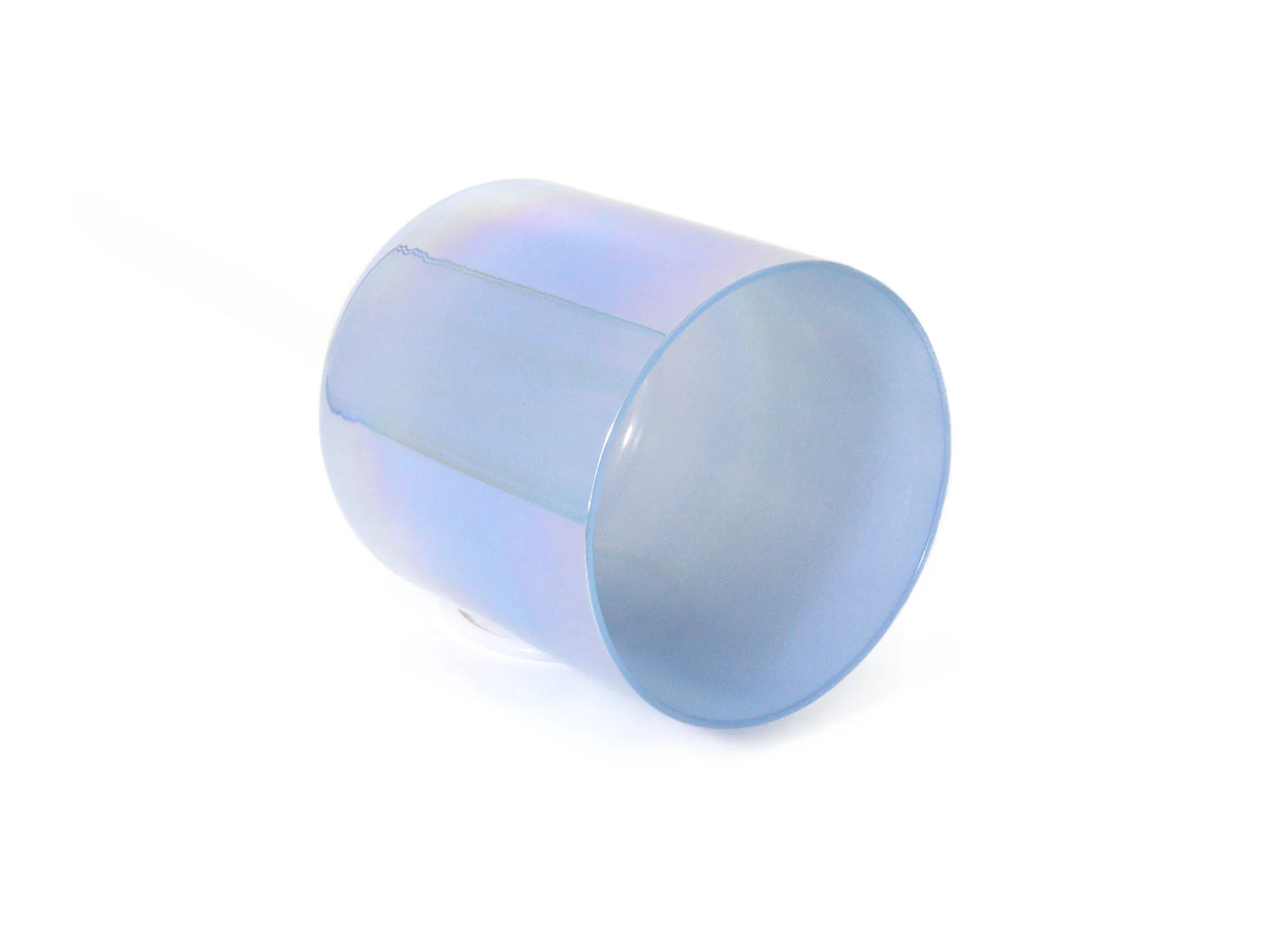 Синяя Хрустальная Поющая чаша из необработанного камня музыкальная со звуком