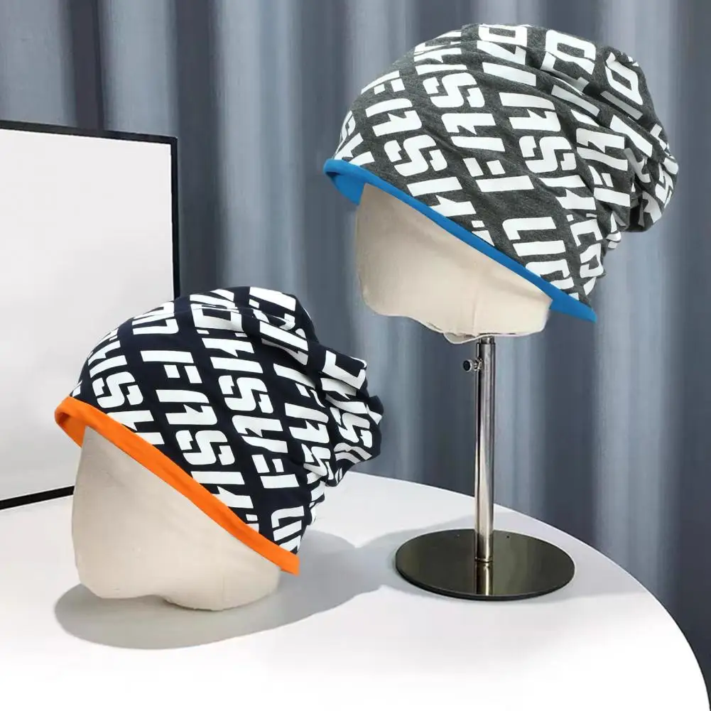 

Universal Winter Hat Double-sided Sports Pullover Hat Letter Hat Europe United States Casual Wild Beanies Hat For Outdoor Riding