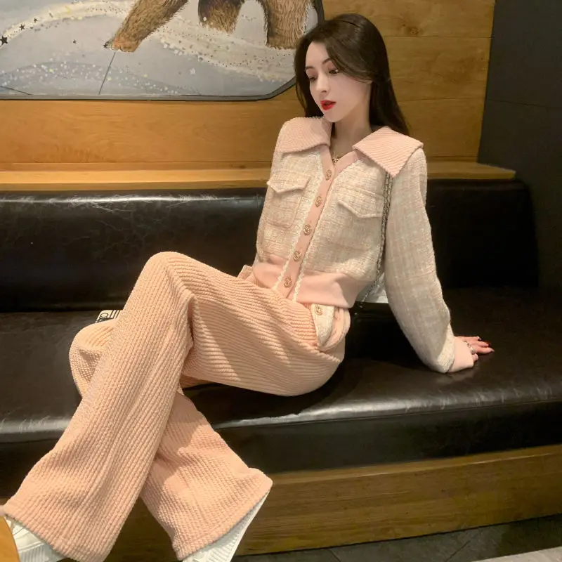 

Xiaoxiangfeng Age Reducing Set 2023 Spring Autumn New Fashion Elegant Celebrity Temperament High Grade Two Piece Suit For Women