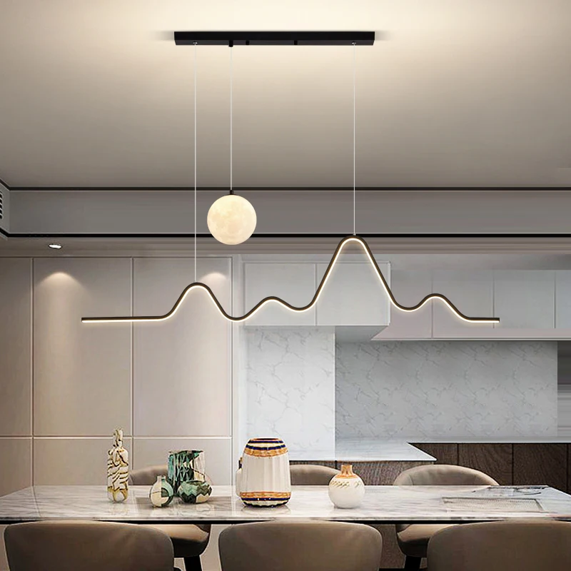 

Room Decor Led Art Chandelier Pendant Lamp Light Nordic home dining lustre hanging ceiling fixture indoor