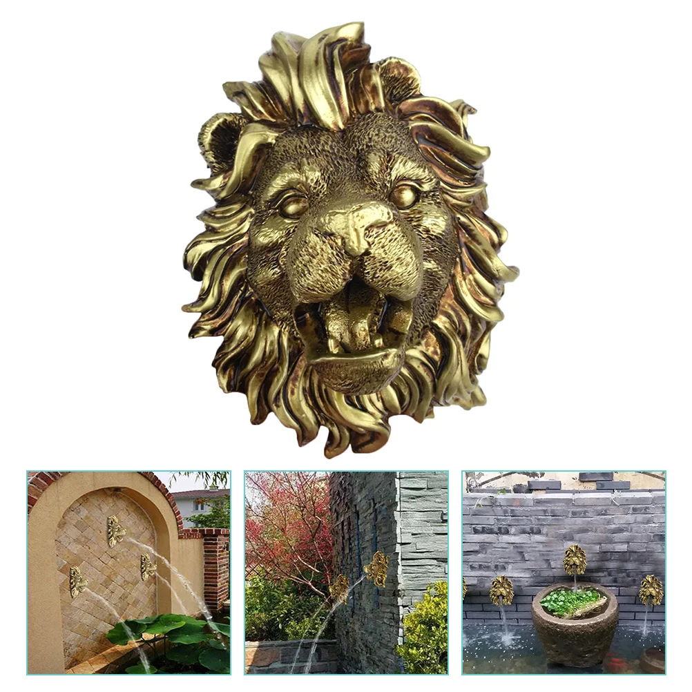 

Fountain Wallhead Nozzle Water Hanging Sprayer Outdoor Waterfall Pond Spray Garden Feature Sculpture Sprinkler Mounted Decor