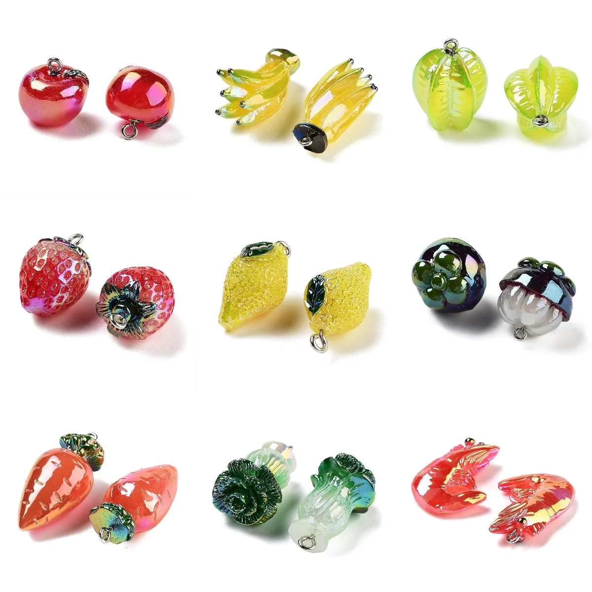 Подвеска из полимерной смолы 30 шт. цветные Подвески в виде морских животных