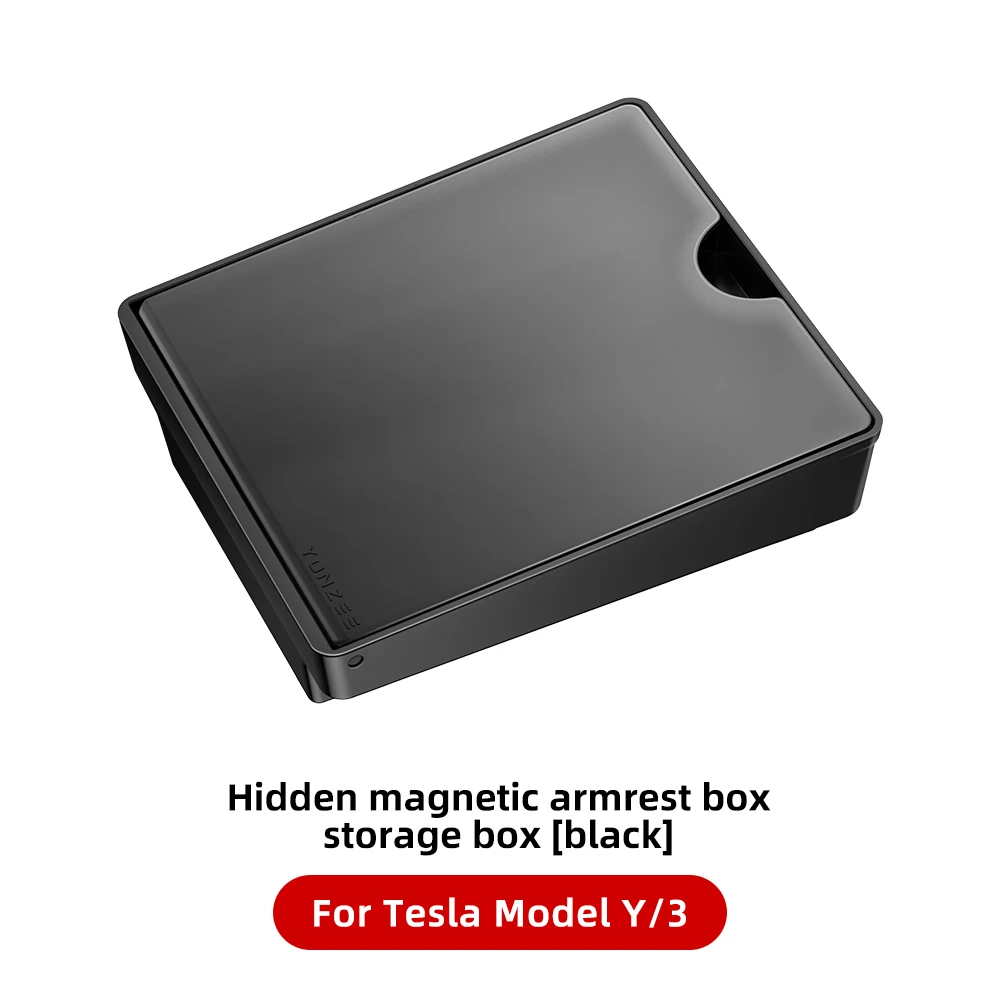 

for Tesla Model 3 Y Magnetic Center Console Hidden Storage Box Armrest Hidden Organizer For Tesla Hidden Storage Box Accessory