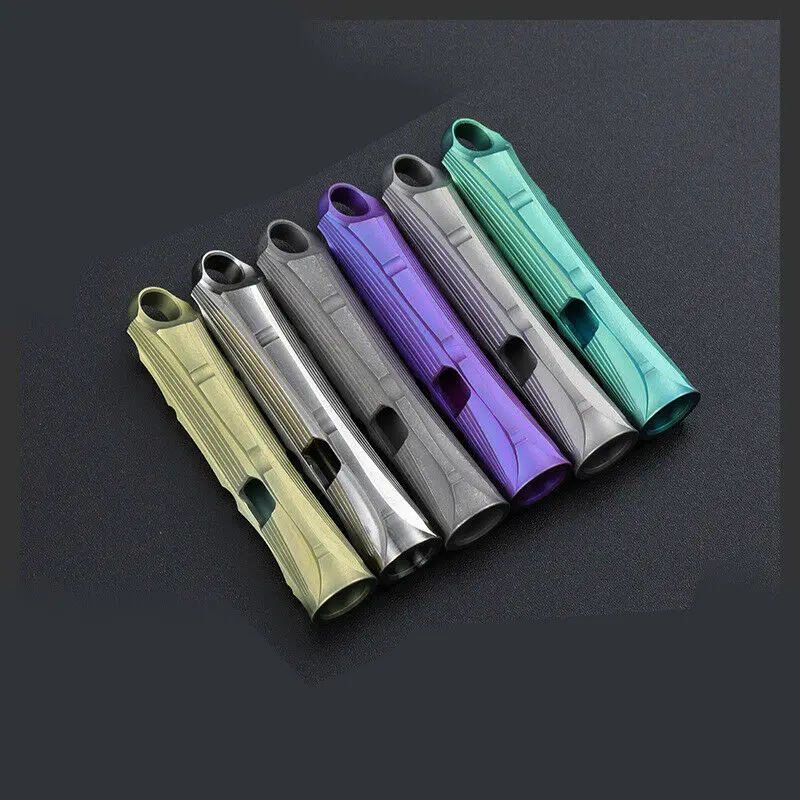 

New Titanium Alloy Single Pipe High Decibel Outdoor Survival Whistle Gift