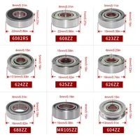 10pcs bearing mini bearing 623zz 624zz 625zz 626zz 608zz 688zz deep trough ball bearings for 3d printer free shipping