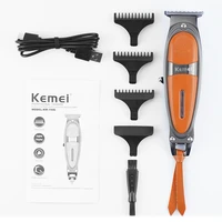 kemei professional hair clipper beard hair trimmer mens ceramic blade usb fast charging cutting machine adult kid low noise