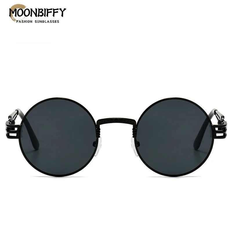 

Солнцезащитные очки в стиле стимпанк для мужчин и женщин, модные круглые брендовые дизайнерские винтажные солнечные очки, UV400