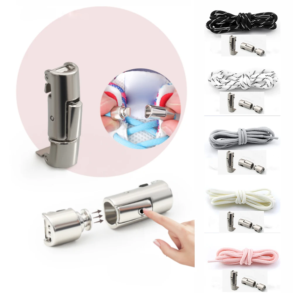 

2022 шнурки для обуви без завязывания, шнурки с защелкой без завязывания, эластичные шнурки для кроссовок, плотные прочные круглые шнурки для обуви для детей и взрослых