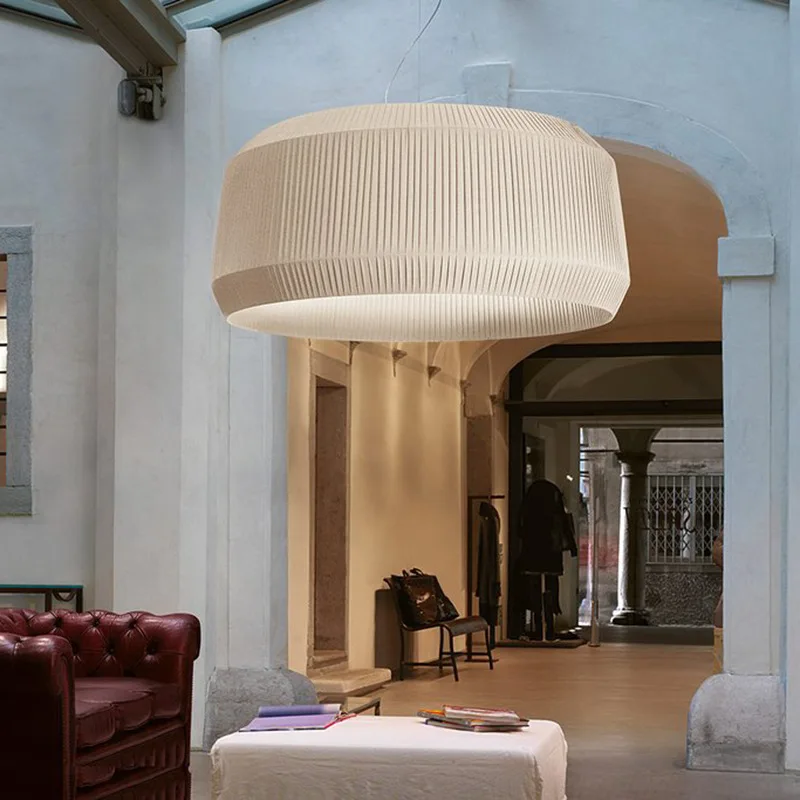 

Nordic Circular Ocean Cloth Pendant Light Modern Multi-color Handmade Luminaires for Dining Room Living Room Bedroom Decor Lamps