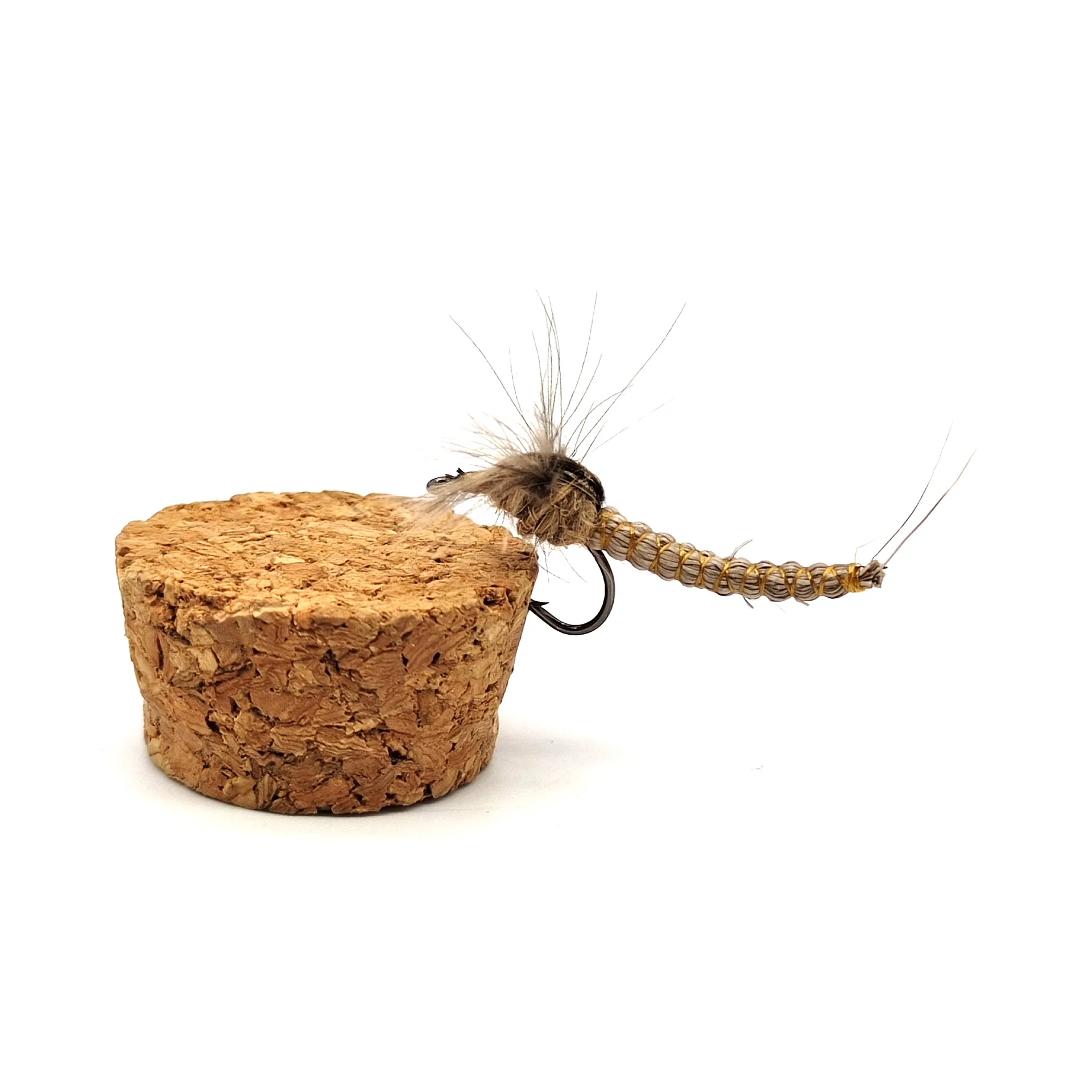 Фото 3шт CDC Feather Wing Mayfly # 10 # 12 # 14 сухих мушек для ловли нахлыстом, крючок для вязания мушек из оленьей шерсти для реки, форели, окуня, лосося №1