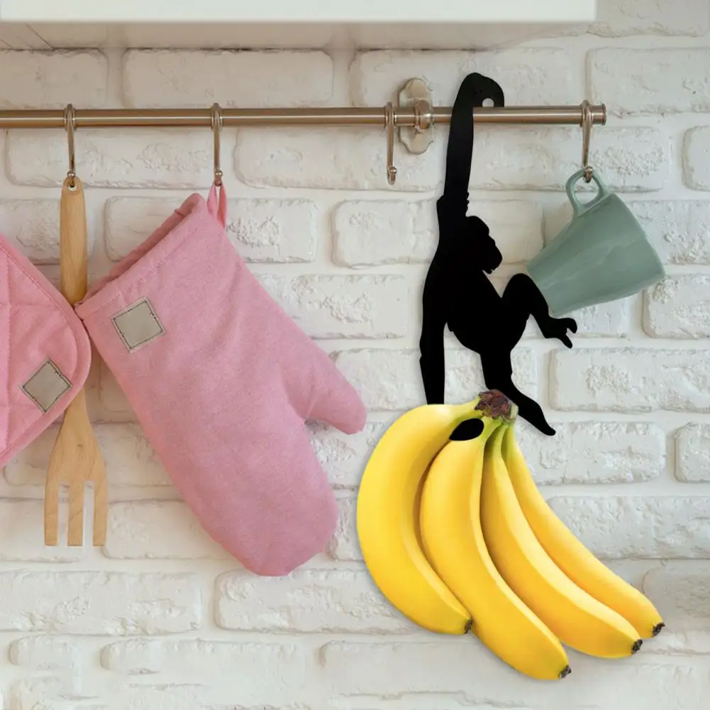 

Practical Banana Hanging Rack Rustproof Easy to Hang Long-Lasting Banana Storage Organizer Kitchen Accessories