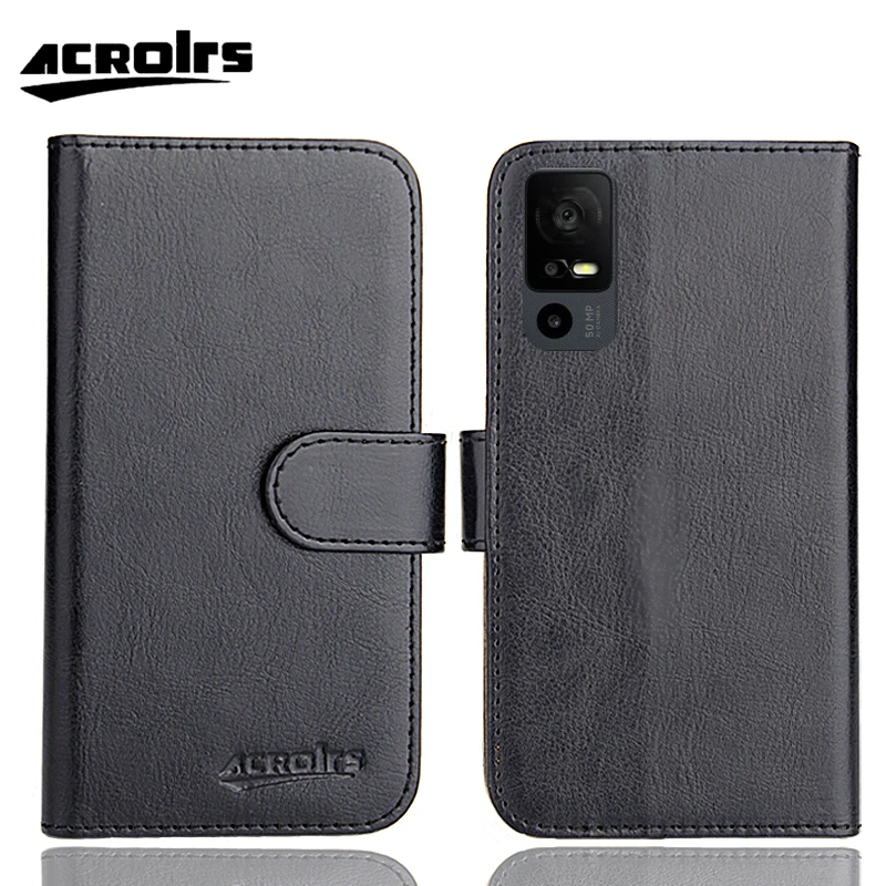 Чехол TCL 40 XE 5G 6 цветов модный индивидуальный флип-кошелек с отделениями для карт