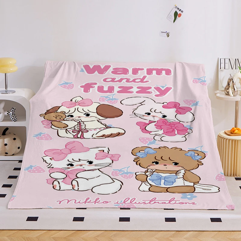 Флисовое одеяло для дивана зимние теплые милые фланелевые мягкие пушистые