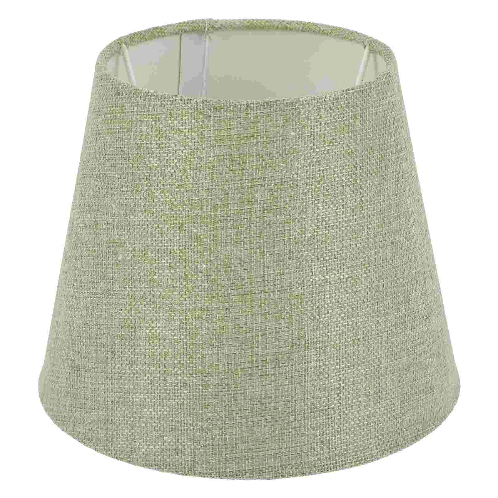 

Living Room Lamp Shade Drum Fabric Lampshade E14 Tabletop Desktop Light Shade