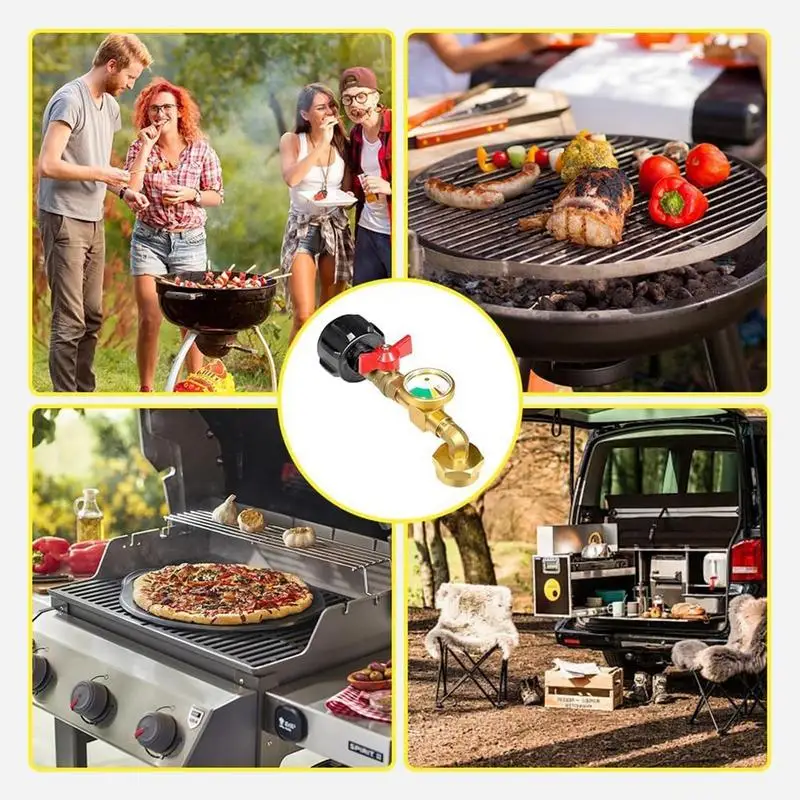 Адаптер для заправки пропана манометр баллона с пропаном твердая латунь адаптер